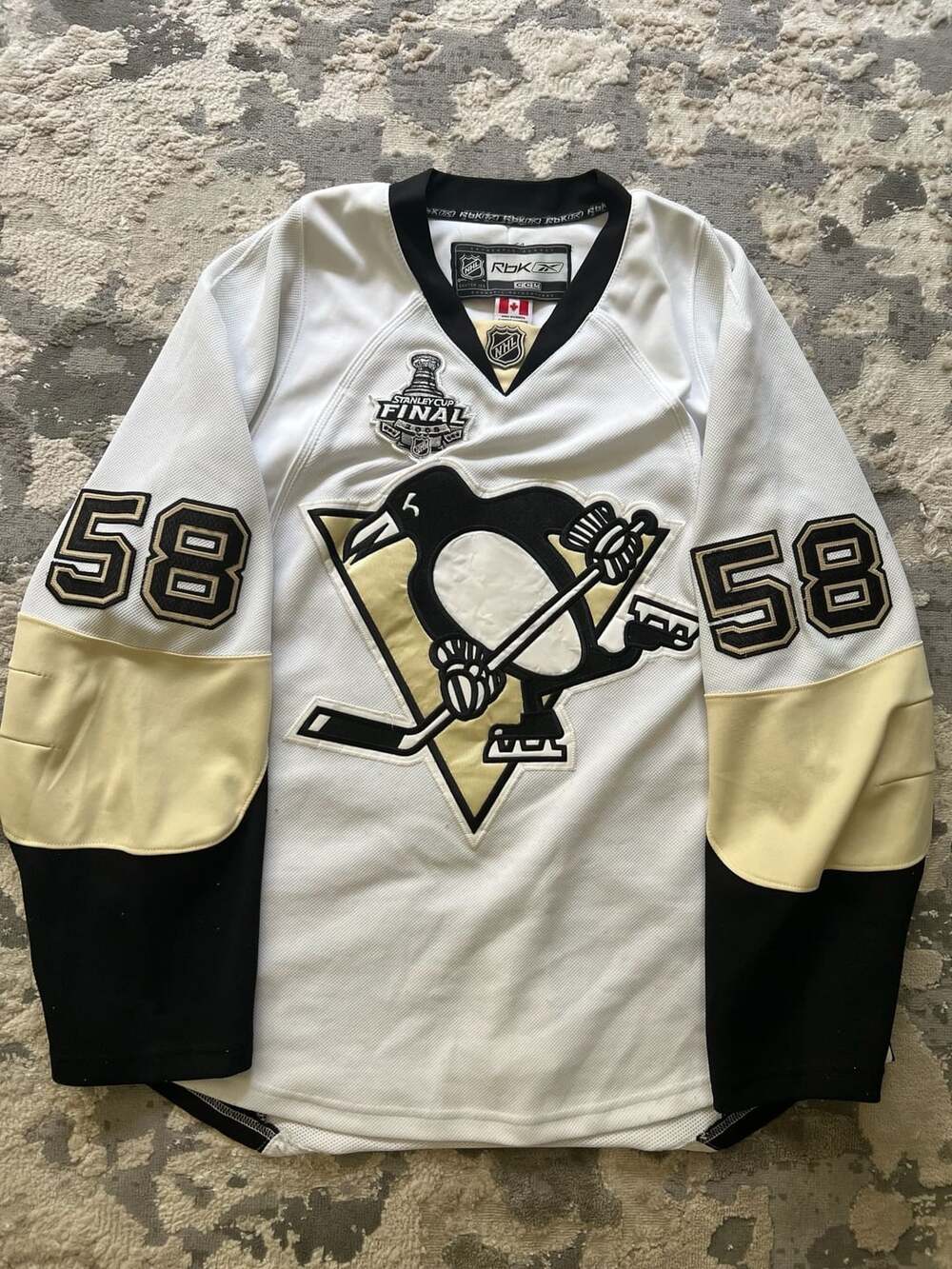 Pittsburgh Penguins Kris Letang 2009 Stanley Cup Reebok Jersey